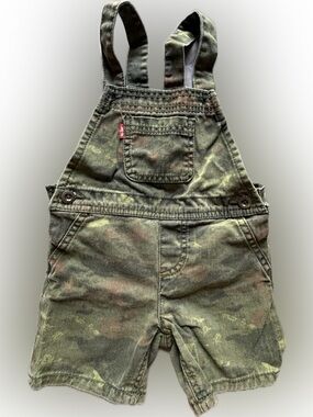 Levi's Green Camo Toddler Overalls